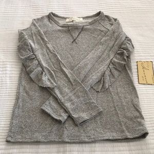 Vintage Havana Ruffle Back Top NWT